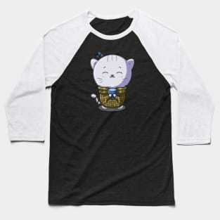 Kawaii cat and warm coffee Baseball T-Shirt